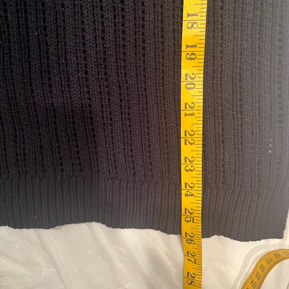 Talbots Cotton Sweater.  Size medium Navy Blue - Picture 8 of 8